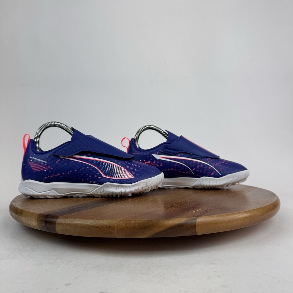 New NWOB Big Kids Puma Ultra Play 5 Jr Blue Athletic Sneakers Shoes Size 4 Y